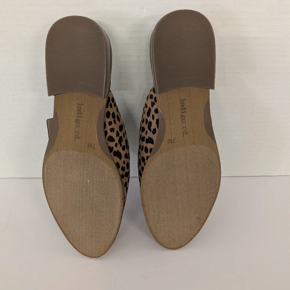 Indigo Animal Print Women's Mules Size 7 NWT - Picture 3 of 5